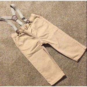 12M VGUC OSHKOSH Chino Pants w/ Suspenders